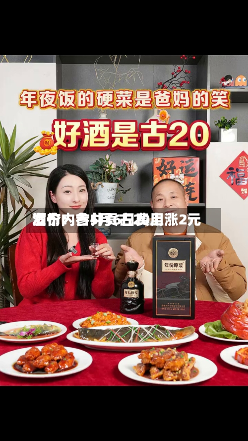 酒价内参5月6日费用发布：古井贡古20上涨2元