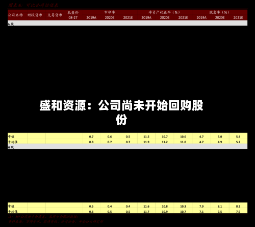 盛和资源：公司尚未开始回购股份